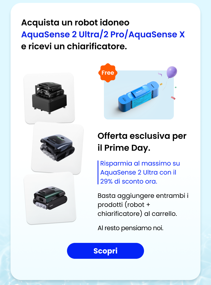 Acquista un robot. Ricevi un chiarificatore in omaggio.