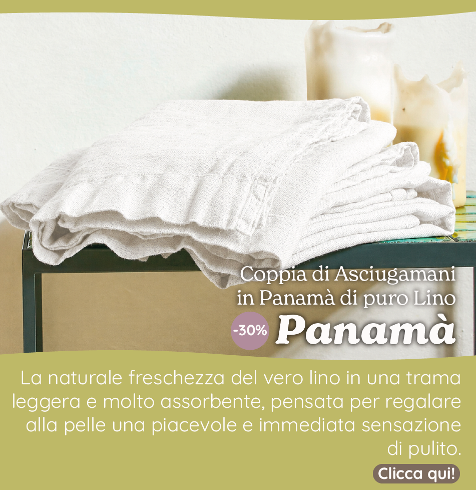 Coppia in Panamà di puro Lino - Panamà