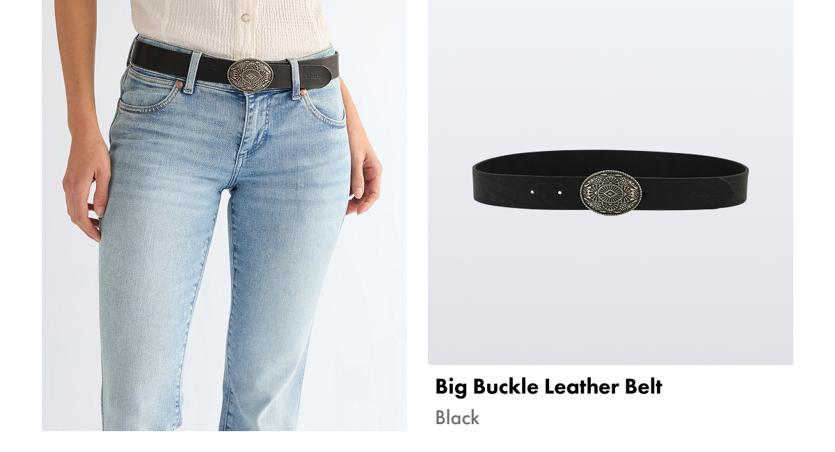 Big Buckle Leather Belt
