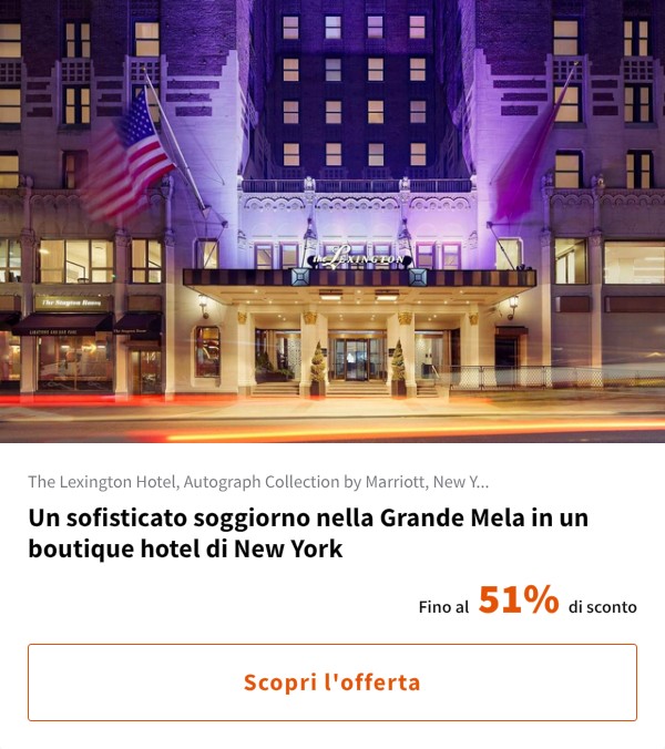Un sofisticato soggiorno nella Grande Mela in un boutique hotel di New York