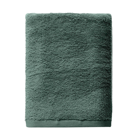Asciugamano in Spugna di Cotone Atelier Fragrance 70x140 cm Tinta Unita Dark Green