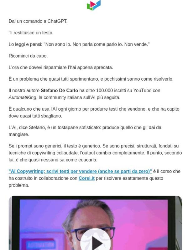 L'AI scrive. Tu riscrivi tutto?