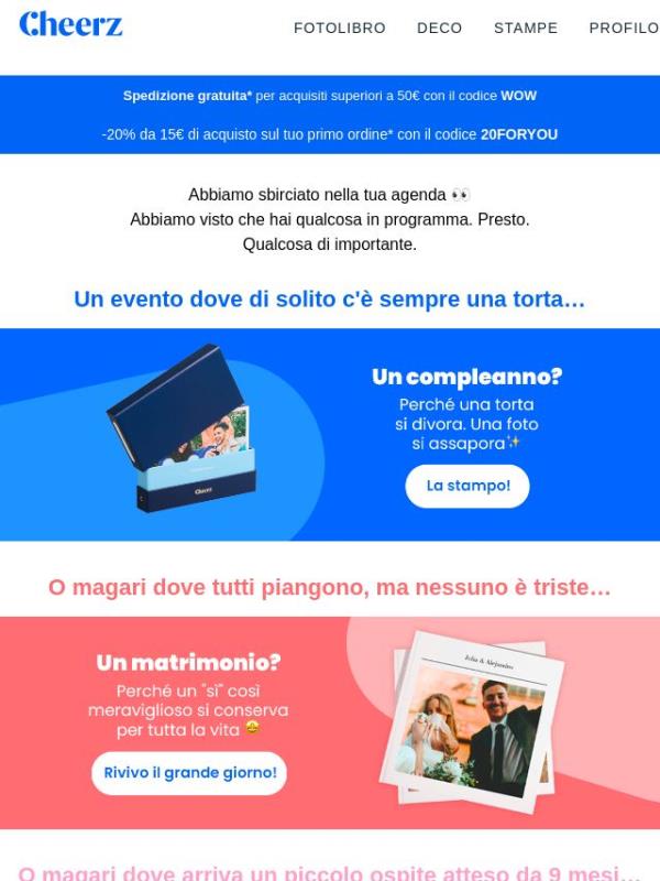 Hai qualcosa di importante in programma ? 👀