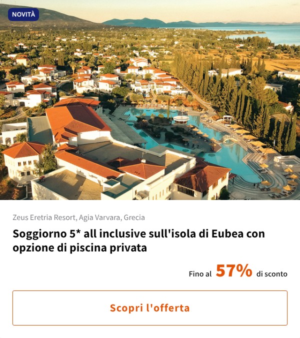 Soggiorno 5* all inclusive sull'isola di Eubea con opzione di piscina privata