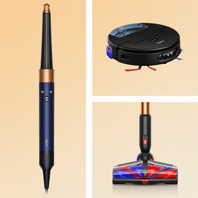 A range of Dyson machines and devices.