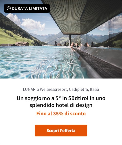 Un soggiorno a 5* in Südtirol in uno splendido hotel di design