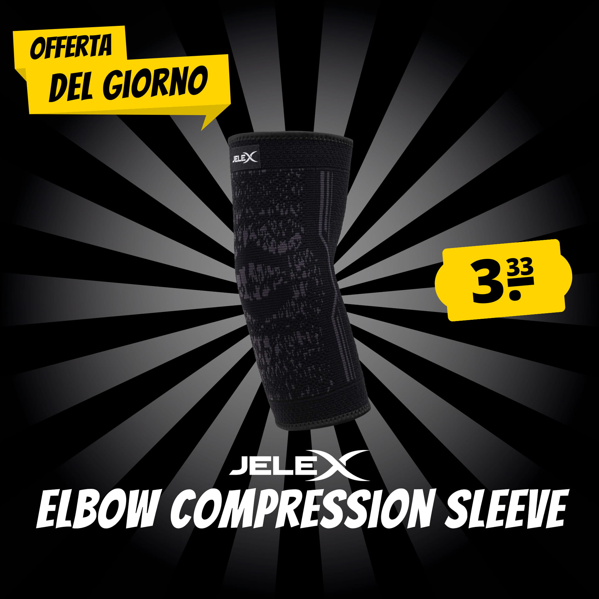 jelex elbow fascia a compressione per gornito