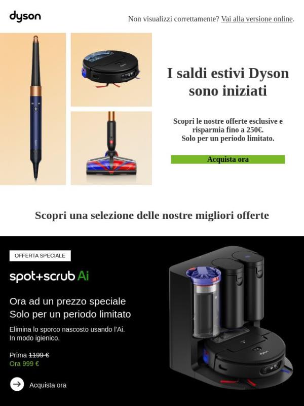 I saldi estivi Dyson sono iniziati
