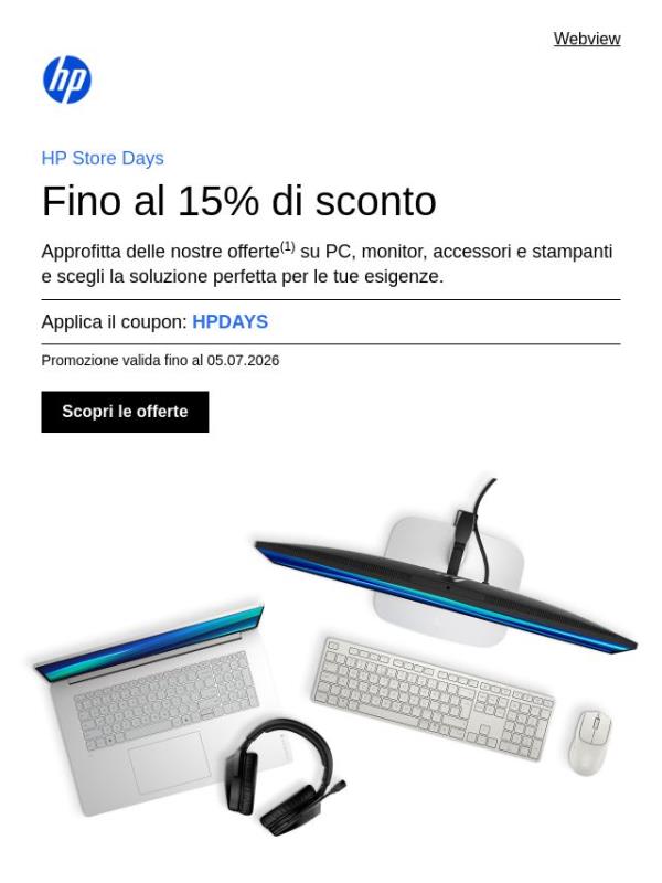 Arrivano gli HP Store Days