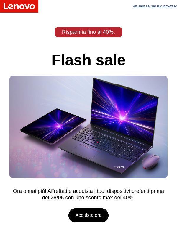 Flash Sale! Affrettati e risparmia fino al 40%. Acquista ora