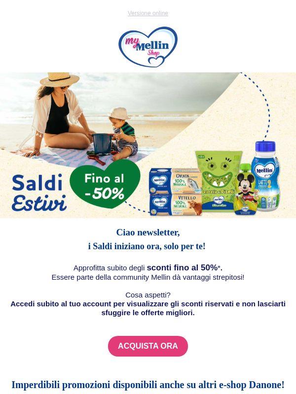 ☀️ Saldi Mellin fino al -50%