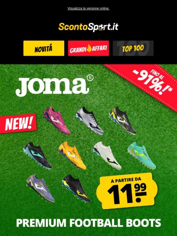 Nuove scarpe da calcio JOMA a partire da 11,99 € ⚽