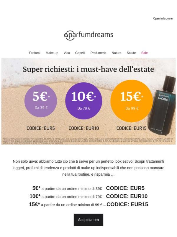 Assicurati fino a 15€ di sconto!