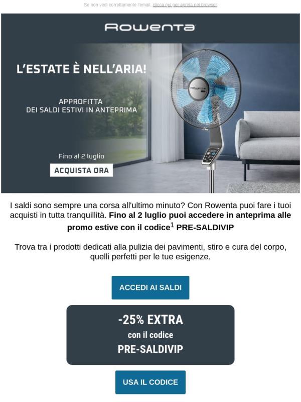 👀 SALDI ESTIVI per TE in anteprima!