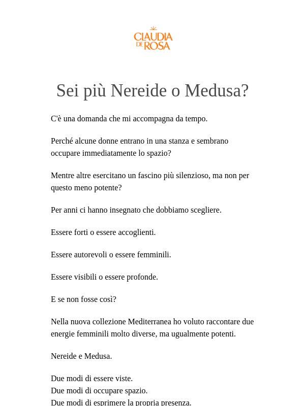 Sei più Nereide o Medusa?