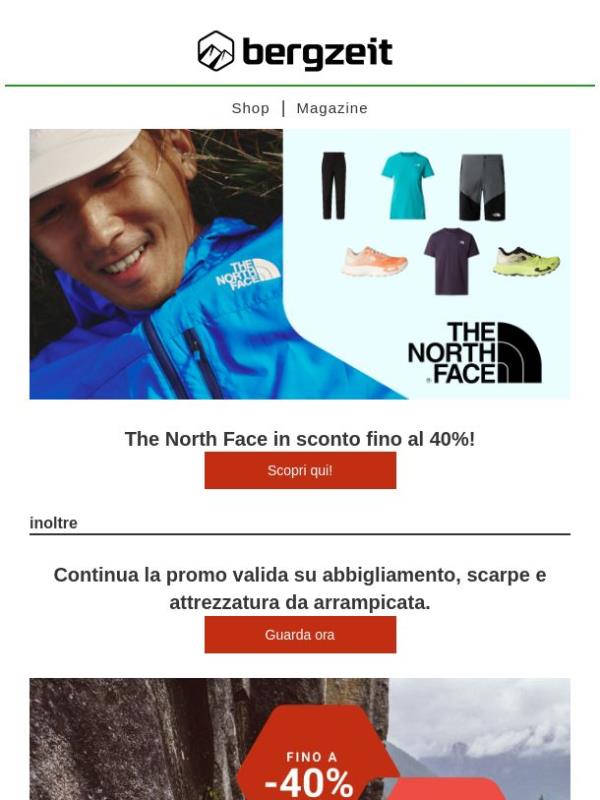 🔴 The North Face in sconto fino al 40%!