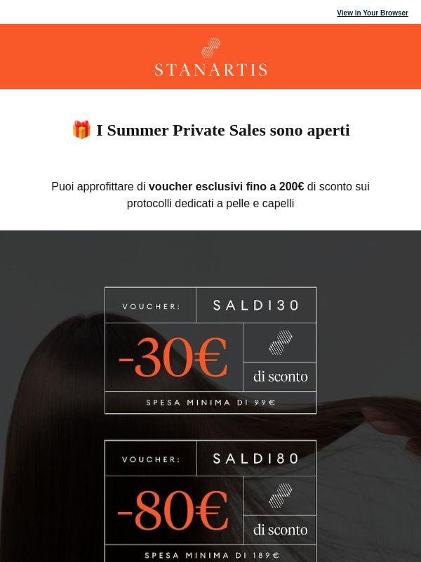 Summer Private Sales fino a 200€ di sconto🟠