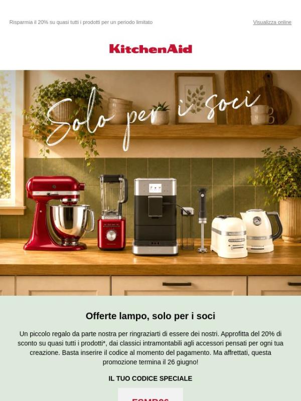 Sono arrivate le offerte lampo riservate ai soci