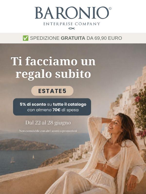 C’è un 5% che ti aspetta nel carrello 👀