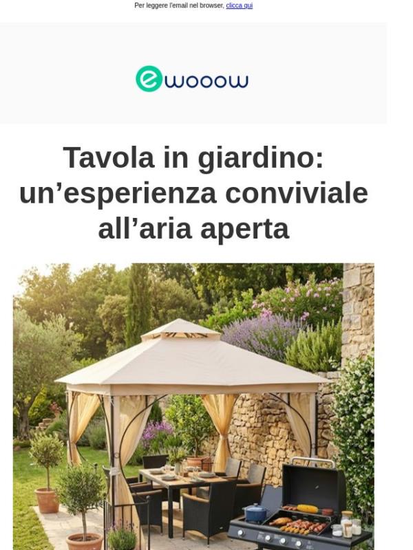 Tavola in giardino: gazebo, set pranzo e barbecue per i tuoi momenti speciali🌿🍽️