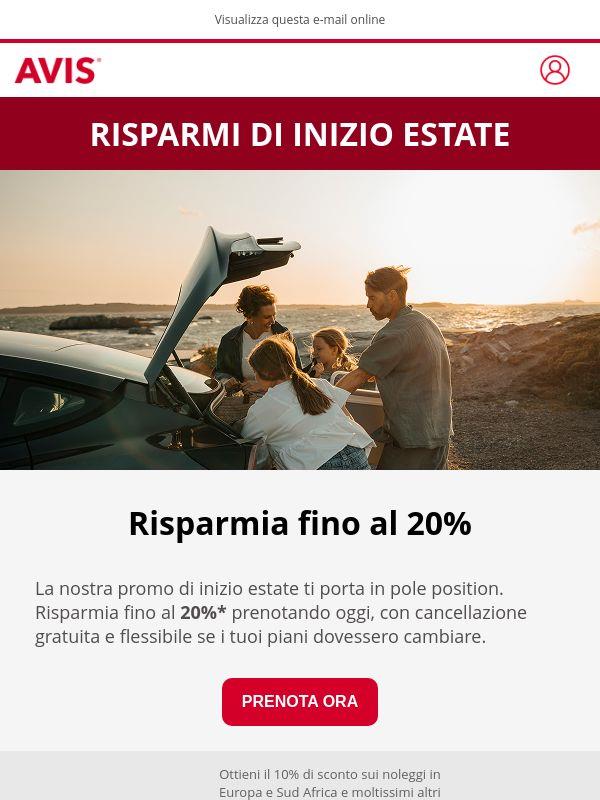 Countdown estivo: risparmia fino al 20%