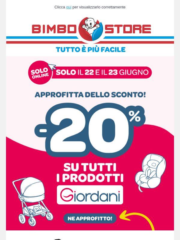 🔥 La promozione -20% GIORDANI è iniziata! 🔥
