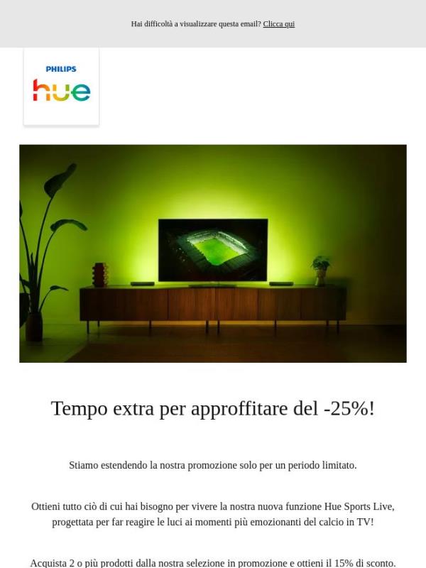 Fino al -25% : Sports Live prolungati!