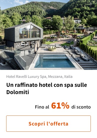 Un raffinato hotel con spa sulle Dolomiti