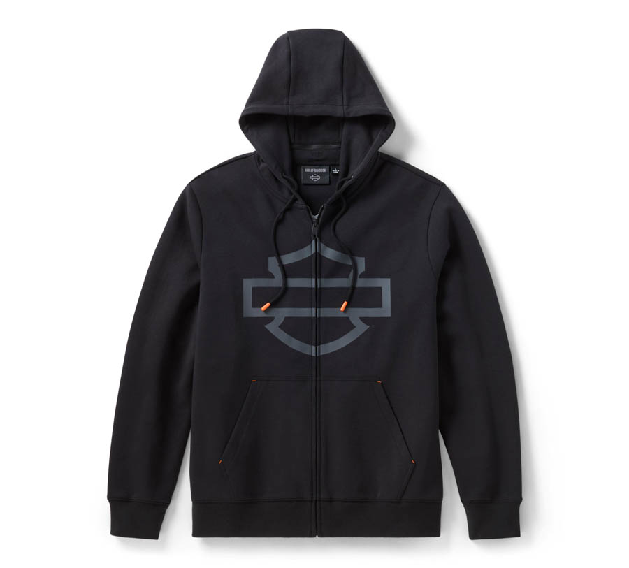 FELPA DA UOMO CON CAPPUCCIO E ZIP H‑D<sup>&reg;</sup> TECH