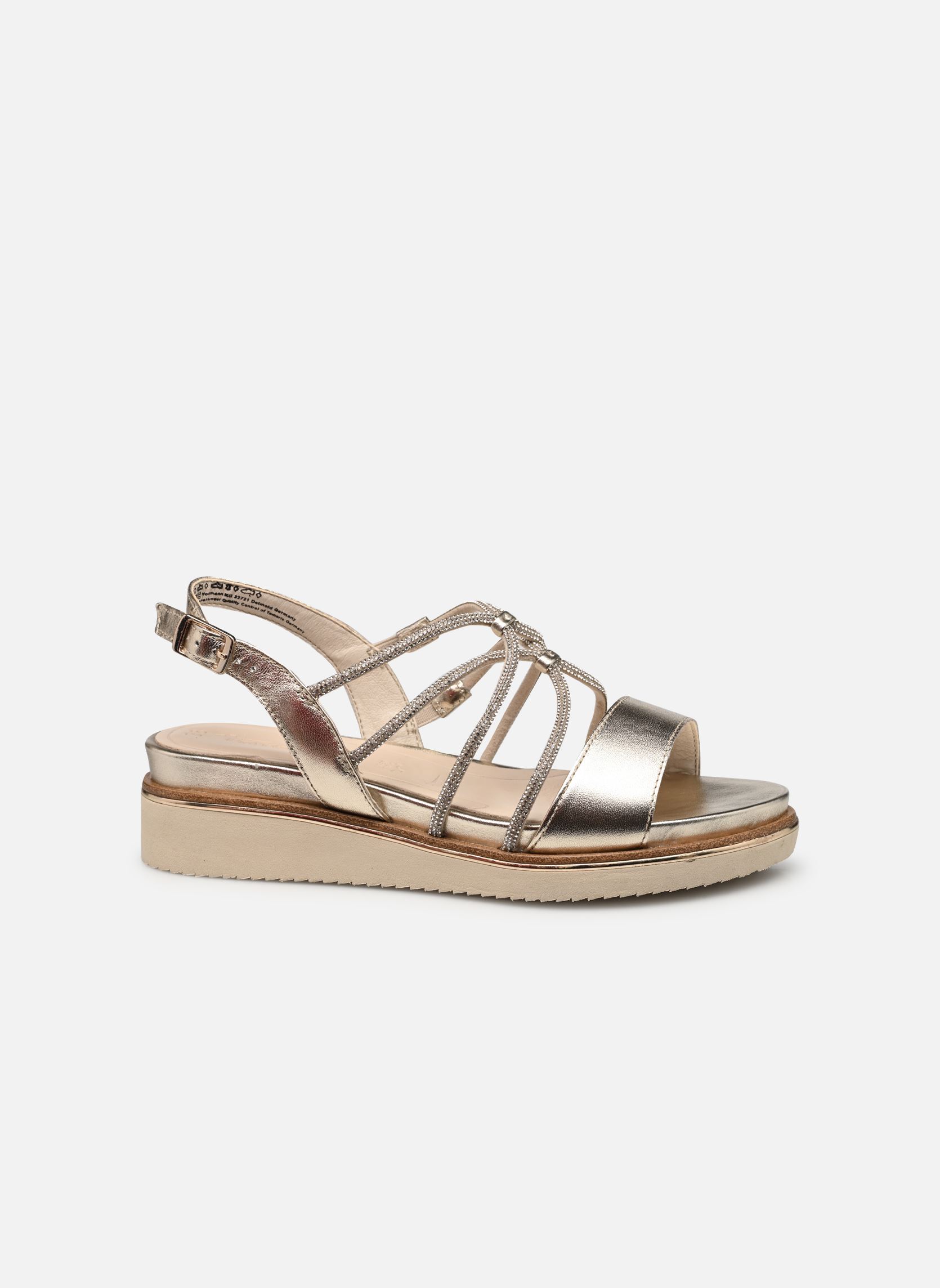 Tamaris Sandali con zeppa e plateau 28257-42 donna oro e bronzo