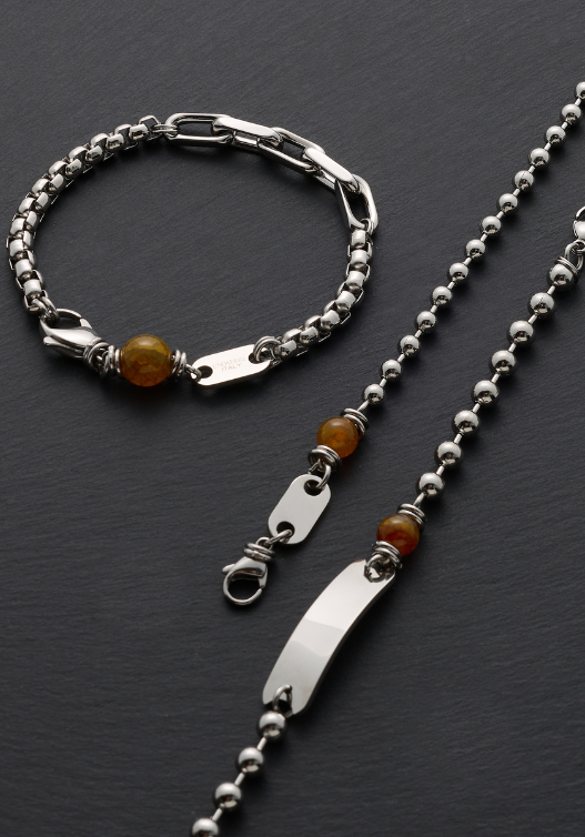 bracciale con agata naturale