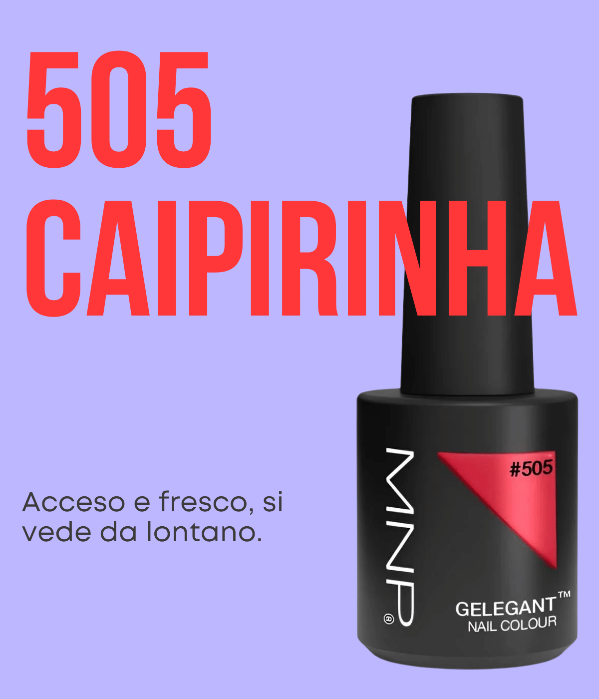 Mani con unghie colorate dallo smalto 505 Caipirinha Mesauda Gelegant