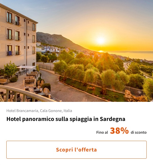 Hotel panoramico sulla spiaggia in Sardegna