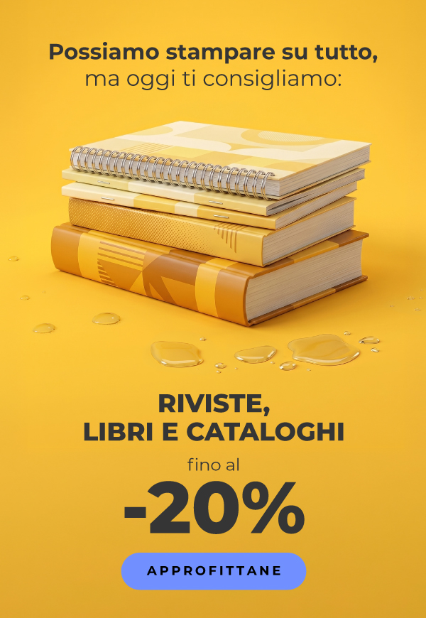 Riviste, libri e cataloghi fino al -20%