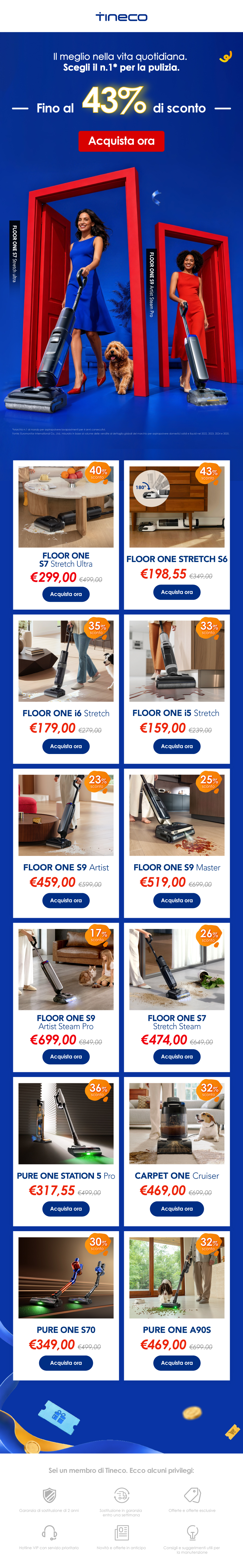 fino al 43% di sconto