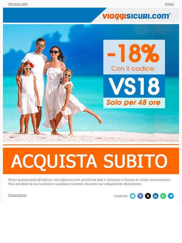 - 18% su tutte le nostre polizze!