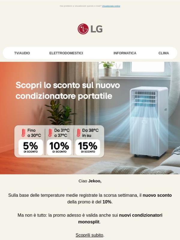 Il caldo non si ferma, e con lui i nostri sconti: questa settimana approfitta del 10%