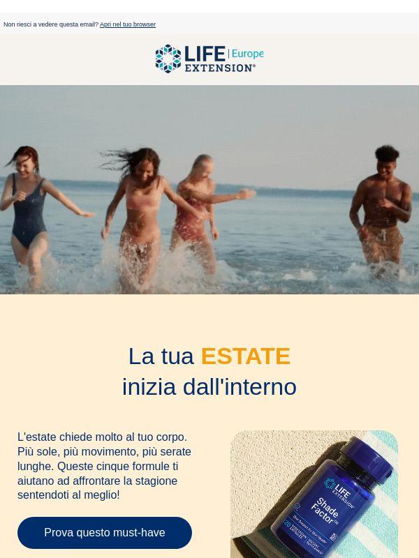 Sentiti al meglio per tutta l'estate