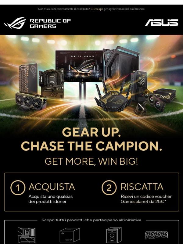 Gear up. Chase the Champion! 🎮