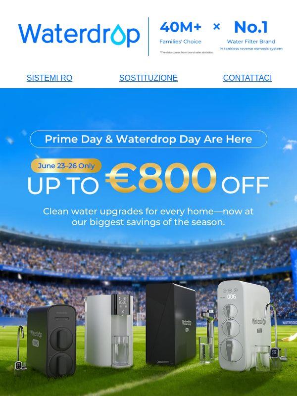 Risparmia fino a € 800€, solo per quattro giorni