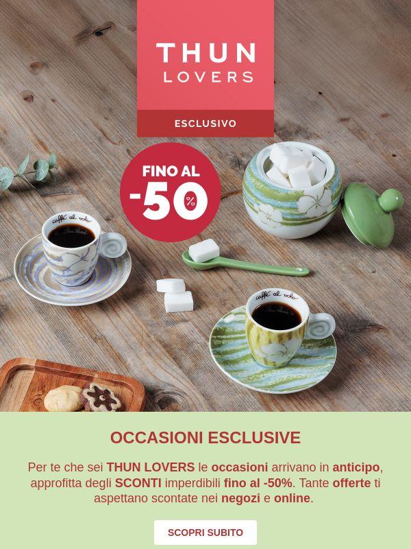 Per i Lovers sconti fino al -50% ❤️‍🔥