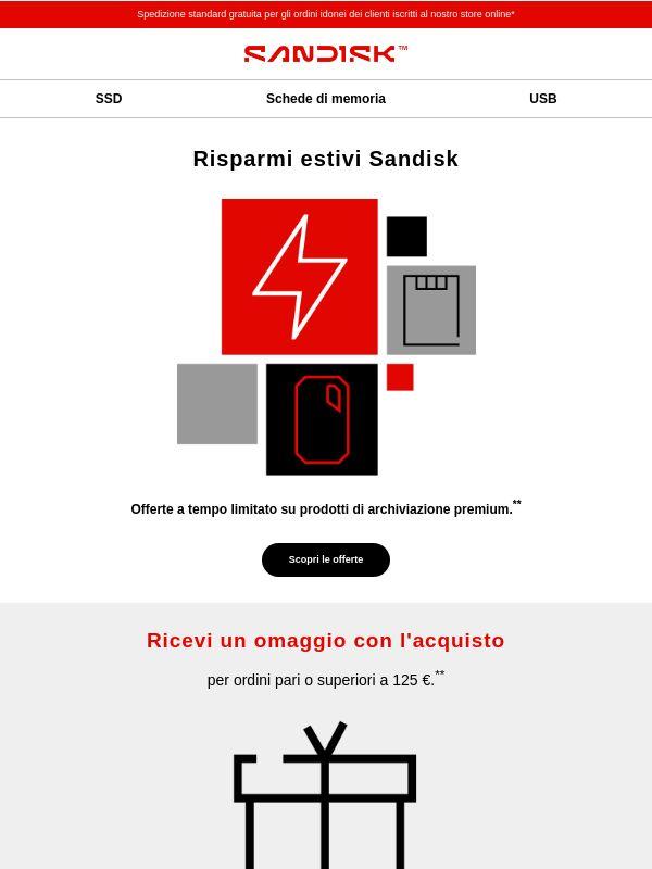 Risparmi estivi + omaggio con l'acquisto