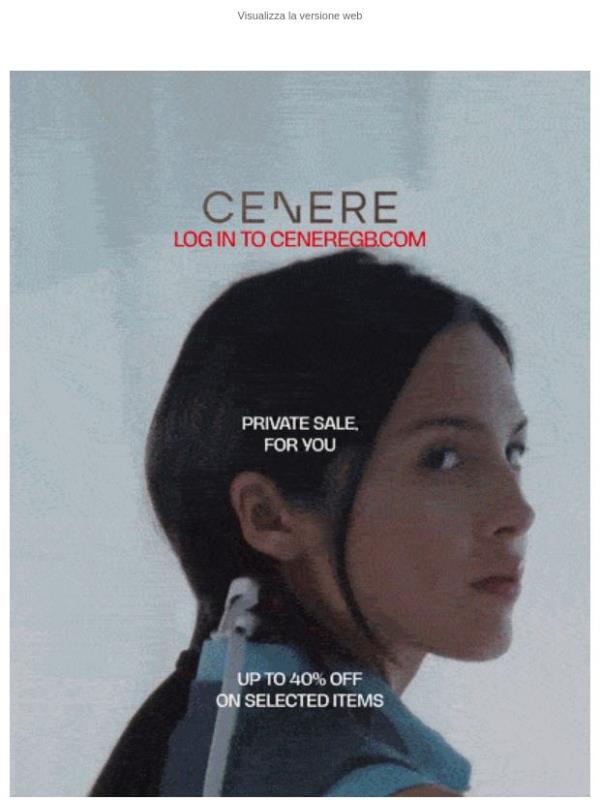 Private Sale: UP TO 40% OFF