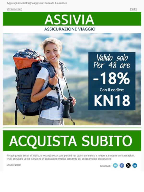- 18% su tutte le nostre polizze!