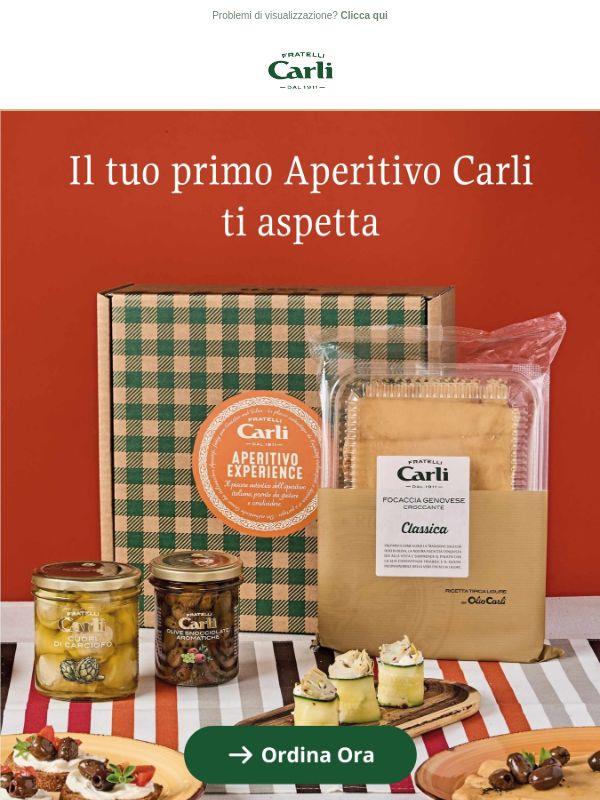 Il tuo primo aperitivo Carli ti aspetta