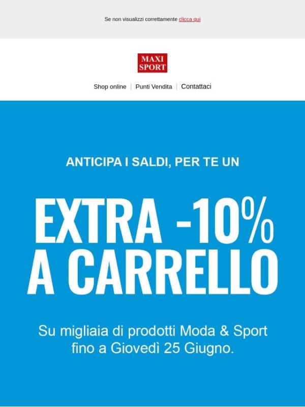 💣 Anticipa i Saldi: per te un Extra Sconto Speciale! 💥