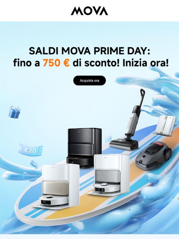 ⚡SALDI MOVA PRIME DAY: fino a 750 € di sconto! Inizia ora!