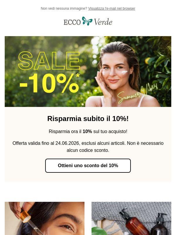 Hai solo solo oggi e domani per risparmiare!
