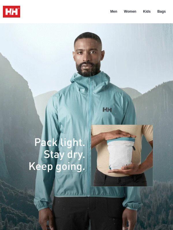 New in: lightweight rain jackets