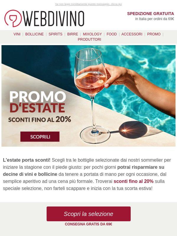 Fino al -20% 🌴 Sconti d'estate su decine di bottiglie
